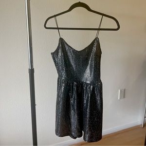 Black/ Gray skort dress with glitter all over on it